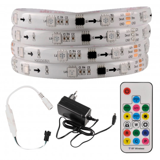 Pasek LED zestaw RGB MAGIC 12V 24W 5m IP65 GOLDLUX