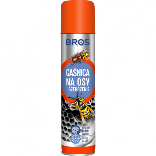 Spray na osy i szerszenie GAŚNICA 600ml BROS