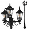 Lampa ogrodowa latarnia LIGURIA czarna 3 x E27 2,5m POLUX