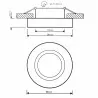 Oprawa MIDI GU10 aluminiowa okrągła biała 20mm XS LUMILED
