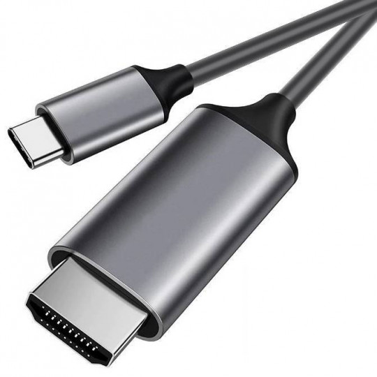 Kabel adapter USB-C / HDMI 4K 2m czarny INTERLOOK