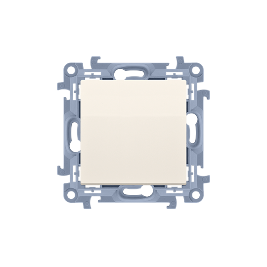 Simon10 Łącznik jednobiegunowy pojedynczy pazurki / wkręty CW1.01/41 kremowy KONTAKT SIMON