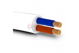 OMY round cable 2x1 white