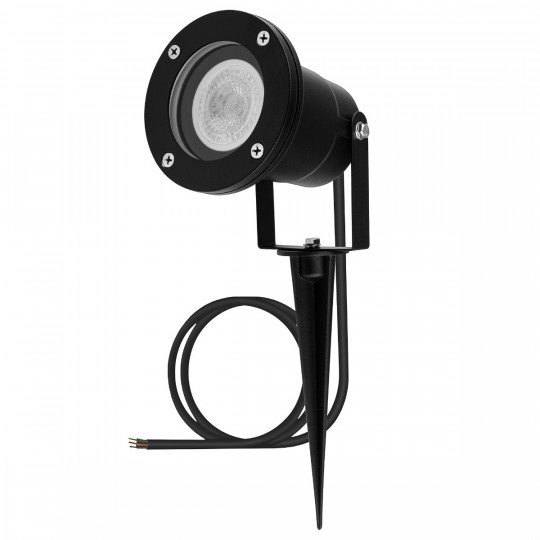 Lampa ogrodowa wbijana GU10 IP65 czarna z przewodem 25cm HORTI LUMILED