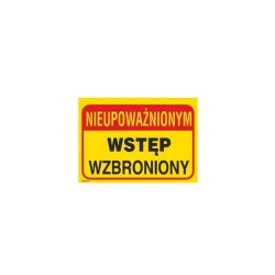 Tabliczka ostrzegawcza...