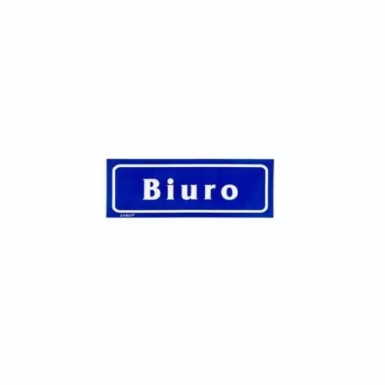 Tabliczka naklejka oznaczenie BIURO TAB-745 ANRO