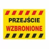 Tabliczka ostrzegawcza PRZEJŚCIE WZBRONIONE TAB-653 ANRO