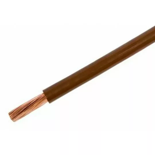Przewód instalacyjny linka kabel jednożyłowy LGY 6,0 brązowy 1 METR Przewód instalacyjny linka kabel jednożyłowy LGY 6,0 brązowy 1 METR