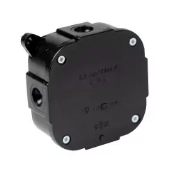 Puszka czarna pusta IP44 PP...