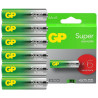 GP Super 1.5V AA LR6 battery pack of 6 4+2 Extra GP batteries