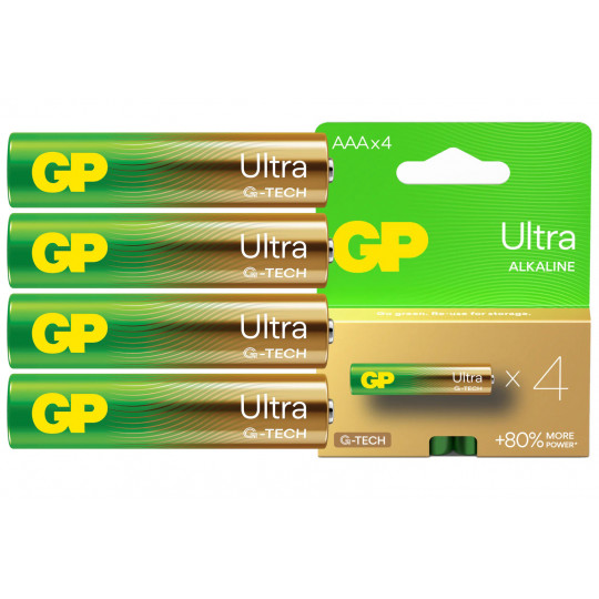 Bateria GP Ultra Alkaline AAA 1.5V LR03 4 sztuk GP