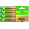 GP Ultra Alkaline AAA 1.5V LR03 4 piece battery