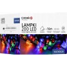 Lampki oświetlenie choinkowe CHERRY BALL 200LED multikolor 16m zewnętrzne LED9980 CHOMIK