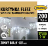 Lampki kurtyna sople 200 LED + FLASH zimna barwa dodatkowe gniazdo 9,6m 13-582 zewnętrzne BULINEX