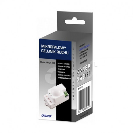 Microwave motion detector with jumper reg. OR-CR-217 Orno