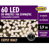 Lampki choinkowe 60 LED na baterie 3xAA + wyłącznik czasowy ciepła barwa 5,9m zewnętrzne 10-168 BULINEX