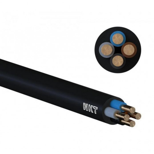 Przewód KABEL ENERGETYCZNY YKY 4x16mm2 żo ziemny miedziany bębnowy OKRĄGŁY czarny 1 METR