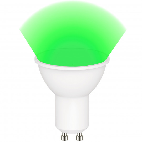 Żarówka GU10 LED ZIELONA BARWA 230V 3W 350lm 38° CY-29 GRE MEGAKABEL