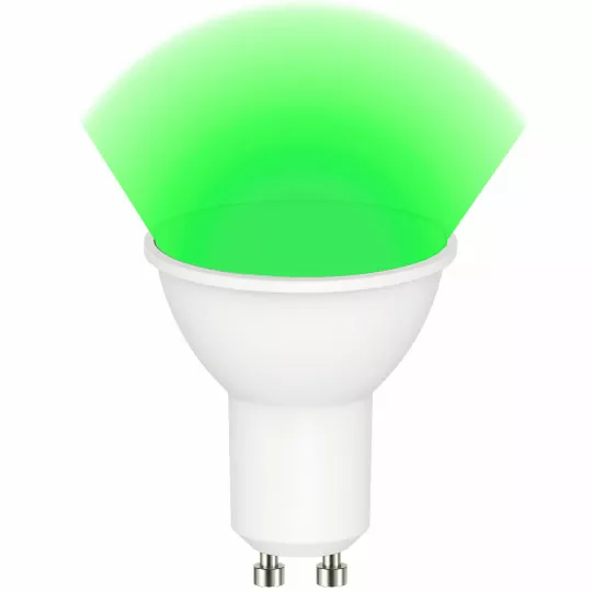 Żarówka GU10 LED ZIELONA BARWA 230V 3W 350lm 38° CY-29 GRE MEGAKABEL