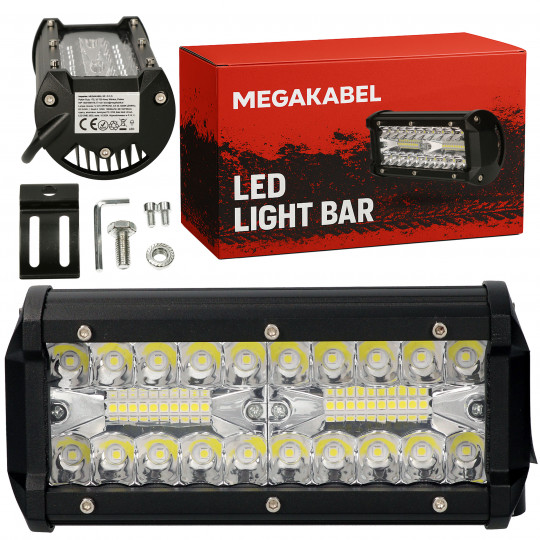 Lampa robocza HALOGEN SZPERACZ MOCNA 120W CW 12-24V OFFROAD MEGAKABEL