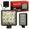 Lampa robocza HALOGEN 48W 4800lm zimna KWADRAT 12-24V OFFROAD MEGAKABEL