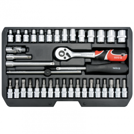 Set of 1/4" tools 38 parts YT-14471 YATO