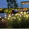 Lampa solarna ogrodowa TULIO dmuchawiec kuleczki 3000K WW LUMSOL1150 LUMILED