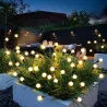Lampa solarna ogrodowa TULIO dmuchawiec kuleczki 3000K WW LUMSOL1150 LUMILED