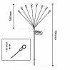 Lampa solarna ogrodowa TULIO dmuchawiec kuleczki 3000K WW LUMSOL1150 LUMILED