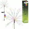 Lampa solarna ogrodowa dekoracyjna LED LOTUS Dmuchawiec Fajerwerki RGB LUMSOL1042 LUMILED
