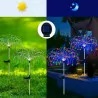 Lampa solarna ogrodowa dekoracyjna LED LOTUS Dmuchawiec Fajerwerki RGB LUMSOL1042 LUMILED