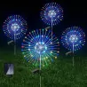 Lampa solarna ogrodowa dekoracyjna LED LOTUS Dmuchawiec Fajerwerki RGB LUMSOL1042 LUMILED