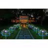 Lampa solarna ogrodowa dekoracyjna LED LOTUS Dmuchawiec Fajerwerki RGB LUMSOL1042 LUMILED