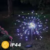 Lampa solarna ogrodowa dekoracyjna LED LOTUS Dmuchawiec Fajerwerki RGB LUMSOL1042 LUMILED