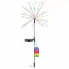 Lampa solarna ogrodowa dekoracyjna LED LOTUS Dmuchawiec Fajerwerki RGB LUMSOL1042 LUMILED