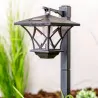 Lampa solarna ogrodowa LED RIBES Latarnia zewnętrzna 150cm WW LUMSOL1035 LUMILED
