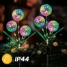 Lampa solarna ogrodowa LED PILUS RGB wbijana dekoracyjna kwiat czosnek LED RGB LUMSOL1185 LUMILED