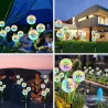 Lampa solarna ogrodowa LED PILUS RGB wbijana dekoracyjna kwiat czosnek LED RGB LUMSOL1185 LUMILED