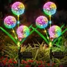 Lampa solarna ogrodowa LED PILUS RGB wbijana dekoracyjna kwiat czosnek LED RGB LUMSOL1185 LUMILED