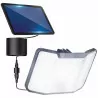 Lampa solarna elewacyjna LENO naświetlacz LED 6500K IP44 czujnik ruchu i zmierzchu CW LUMSOL3015 LUMILED