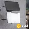 Lampa solarna elewacyjna LENO naświetlacz LED 6500K IP44 czujnik ruchu i zmierzchu CW LUMSOL3015 LUMILED
