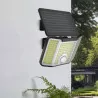 Lampa solarna elewacyjna LENO naświetlacz LED 6500K IP44 czujnik ruchu i zmierzchu CW LUMSOL3015 LUMILED