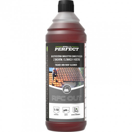 Środek do czyszczenia zanieczyszczeń smolistych z dachów elewacji i kostki 1L S-64560 STALCO