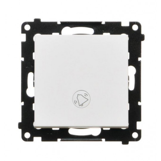 Simon55 Przycisk "dzwonek" z podświetleniem LED (moduł) 10AX TD1L.01/111 biały