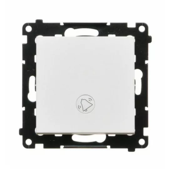 Simon55 Przycisk "dzwonek" z podświetleniem LED (moduł) 10AX TD1L.01/111 biały