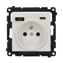 Simon55 Gniazdo z ładowarką...