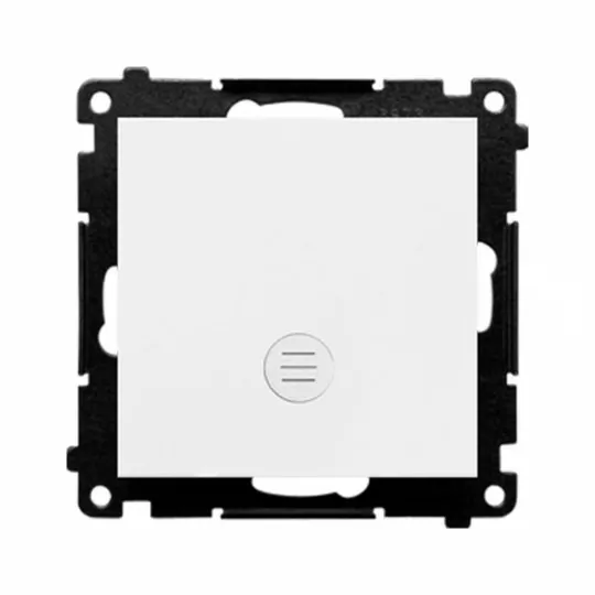 OUTLET Simon55 Łącznik jednobiegunowy z sygnalizacją załączenia LED 10AX TW1ZL.01/111 biały mat
