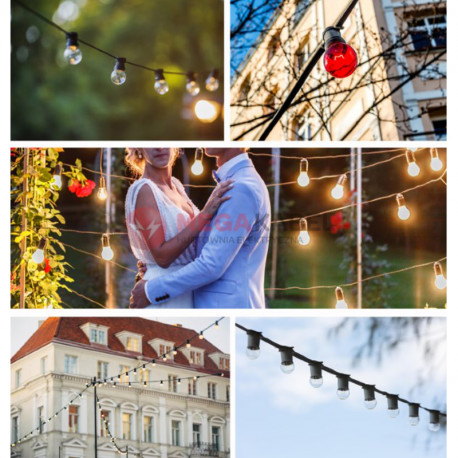 PARTY LINE LTP20ZP garden lights - 20 LED filament bulbs - with timer OKEJ LUX