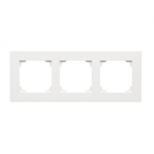 Simon55 Ramka 3-krotna TR3/111 biały mat