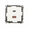 Simon55 Ładowarka USB podwójna C+A 30W TEC2CAQ.01/111 biały mat